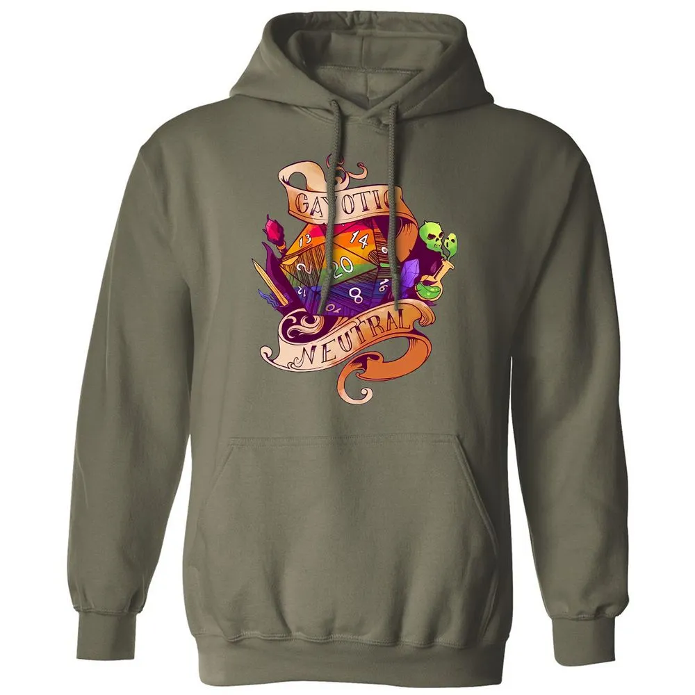 Gayotic Neutral Classic Unisex Hoodie - Military Green - 4