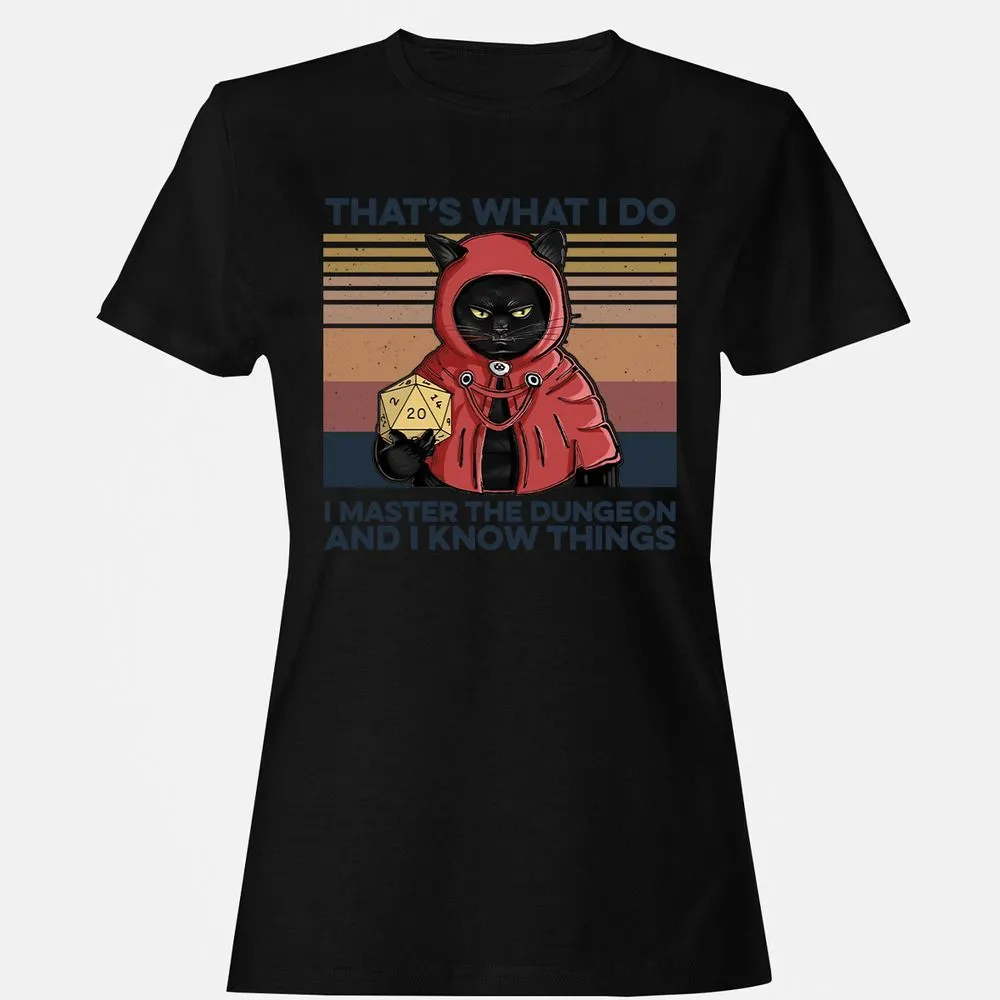I Master The Dungeons Women's T-Shirt - Black - 16