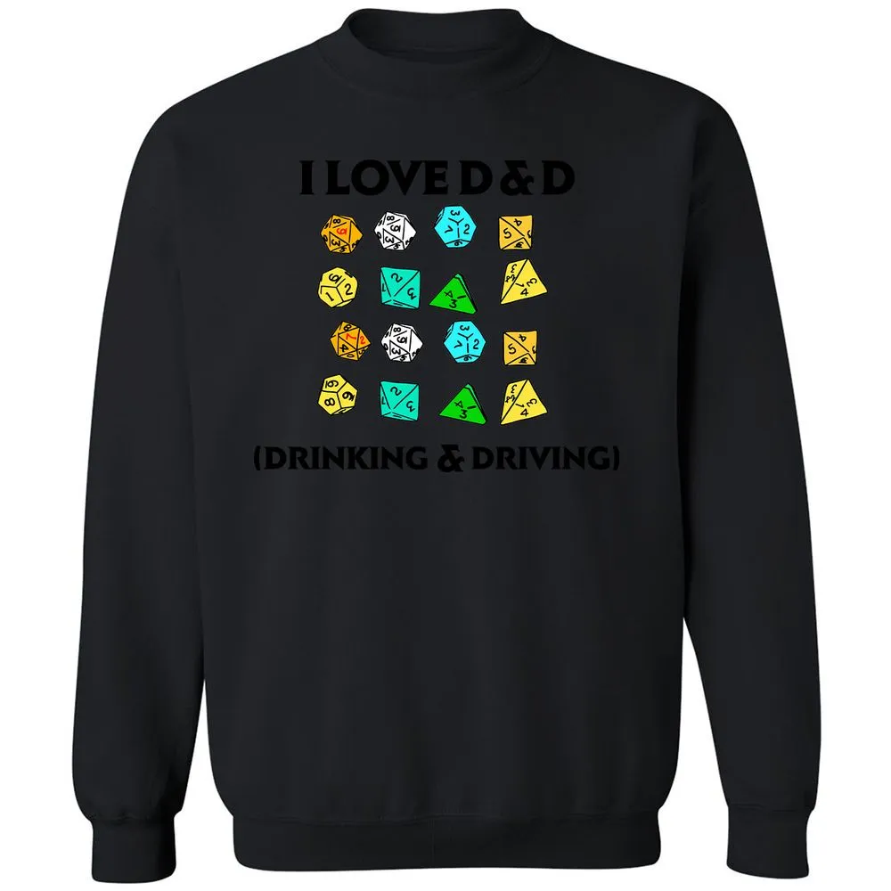Drinking & Driving Classic Unisex Sweatshirt - Black - 12