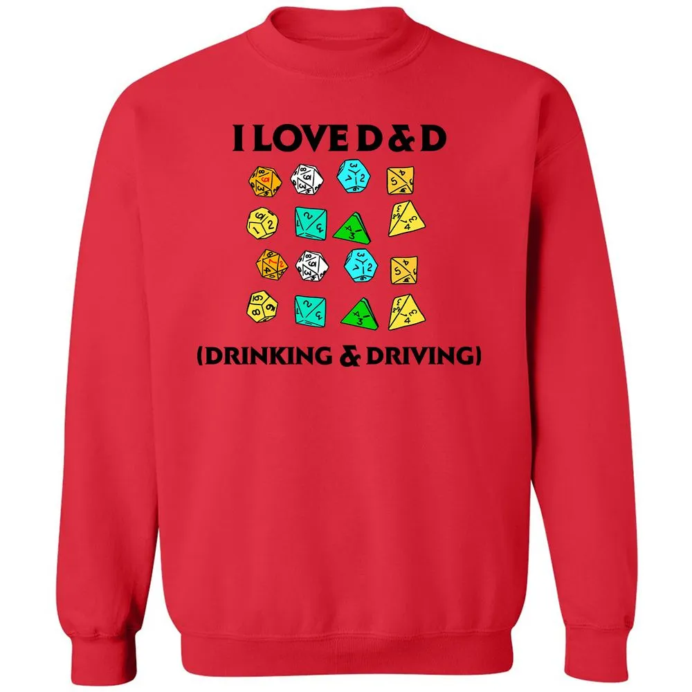 Drinking & Driving Classic Unisex Sweatshirt - Red - 5
