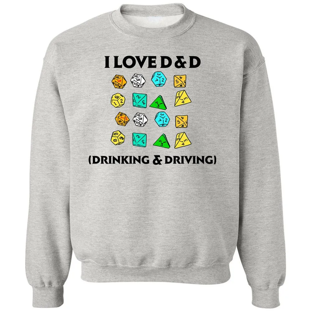 Drinking & Driving Classic Unisex Sweatshirt - Ash - 2