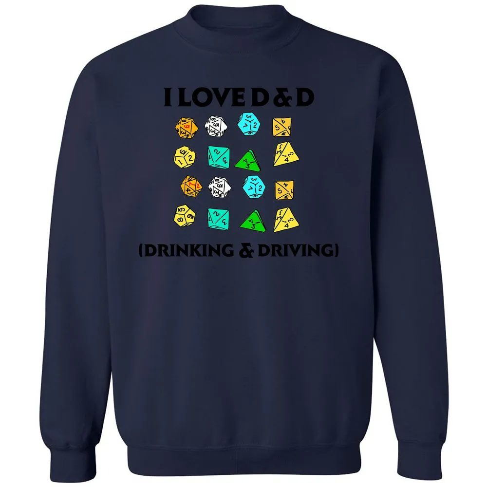 Drinking & Driving Classic Unisex Sweatshirt - Navy - 8