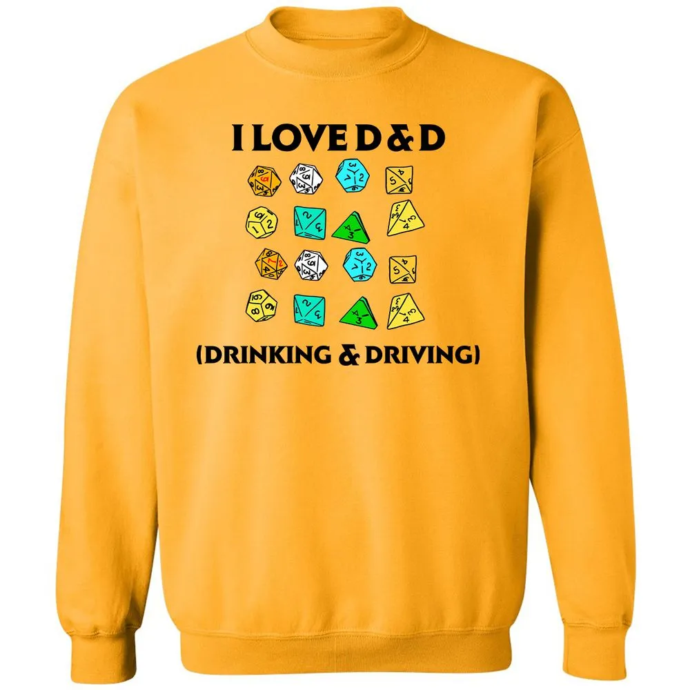 Drinking & Driving Classic Unisex Sweatshirt - Gold - 11