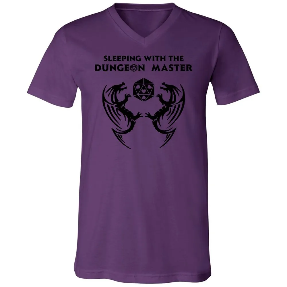Sleeping With The DM Unisex V-Neck T-Shirt - Team Purple - 2