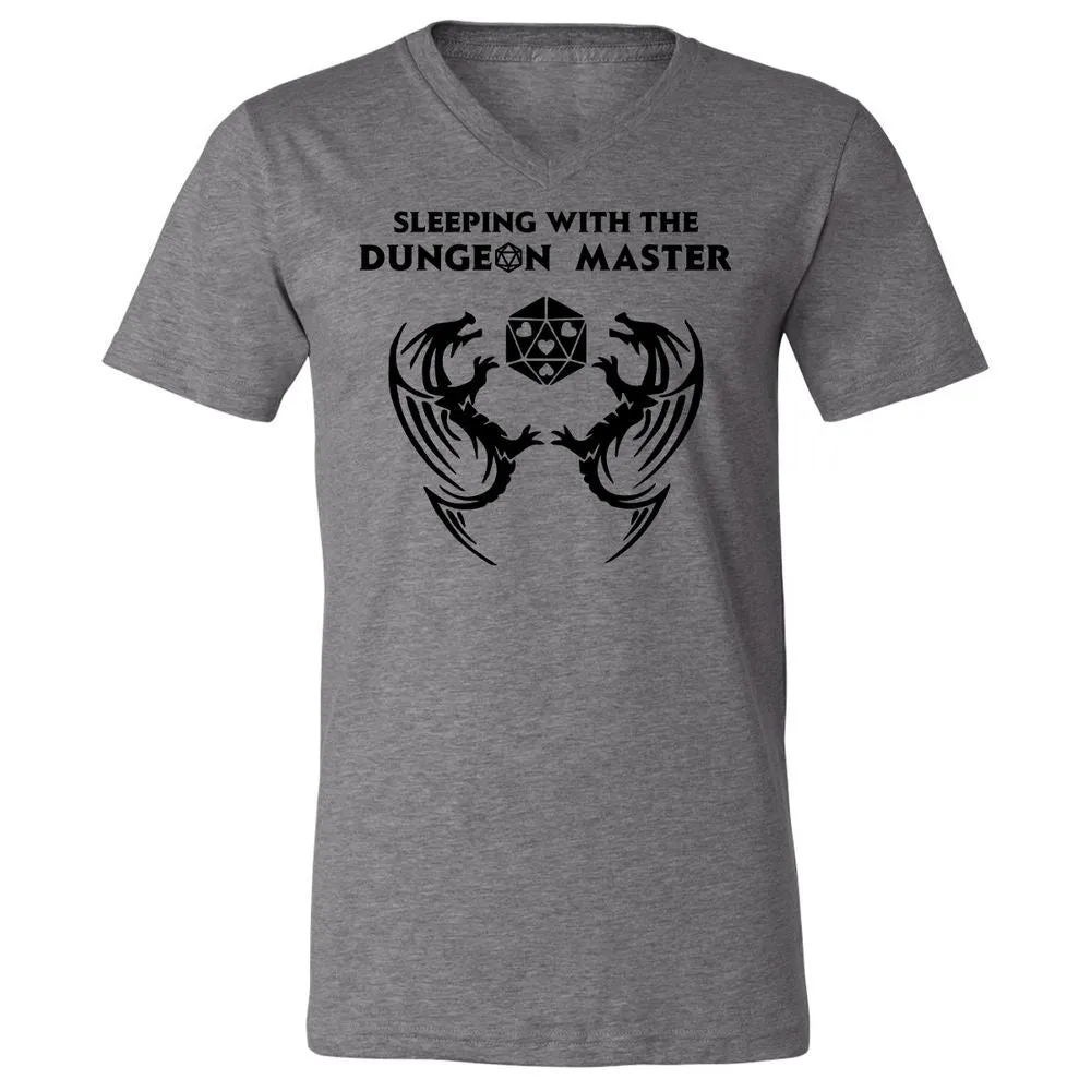 Sleeping With The DM Unisex V-Neck T-Shirt - Deep Heather - 13
