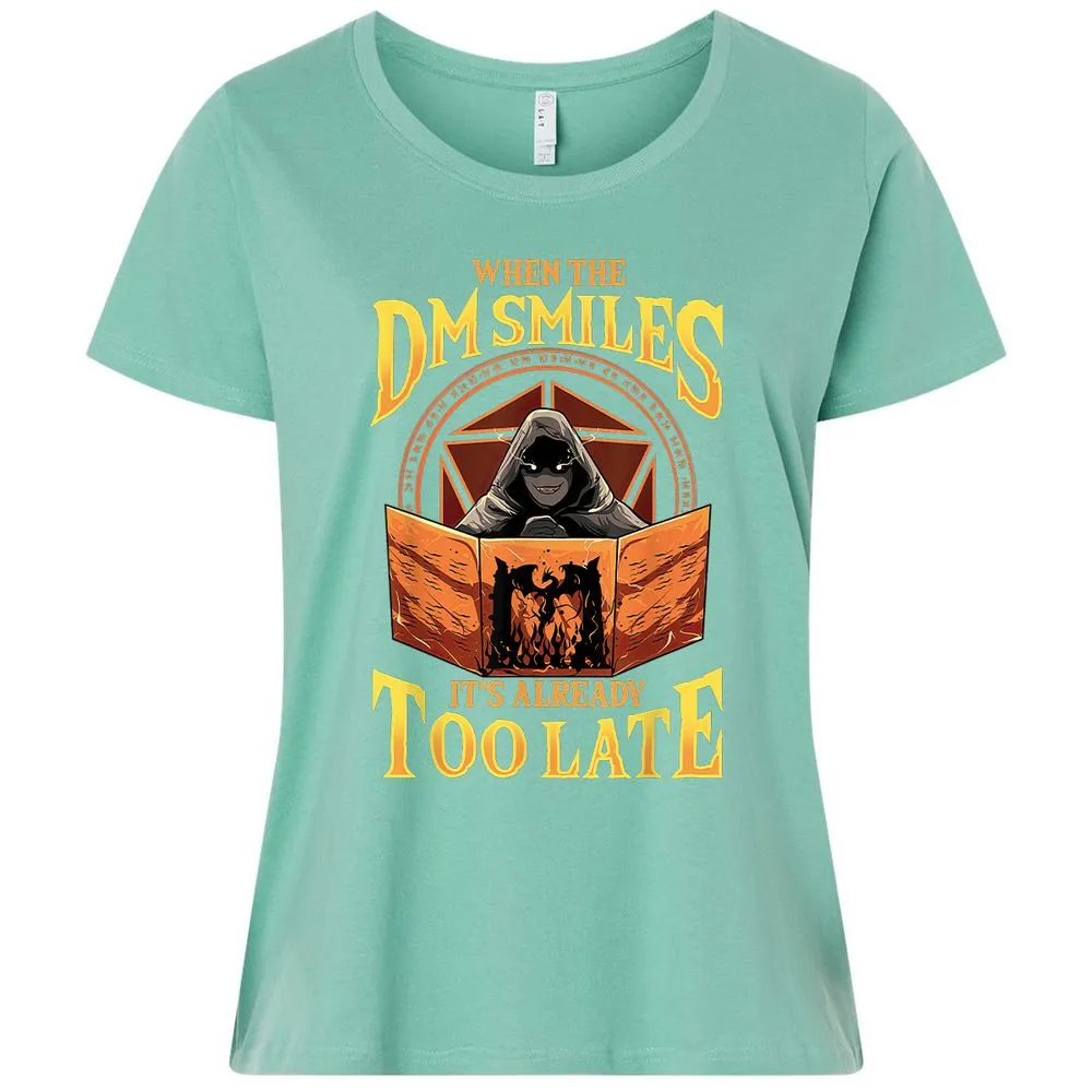 When The Dm Smiles Its Already Too Late Ladies Curvy Jersey - Saltwater - 7