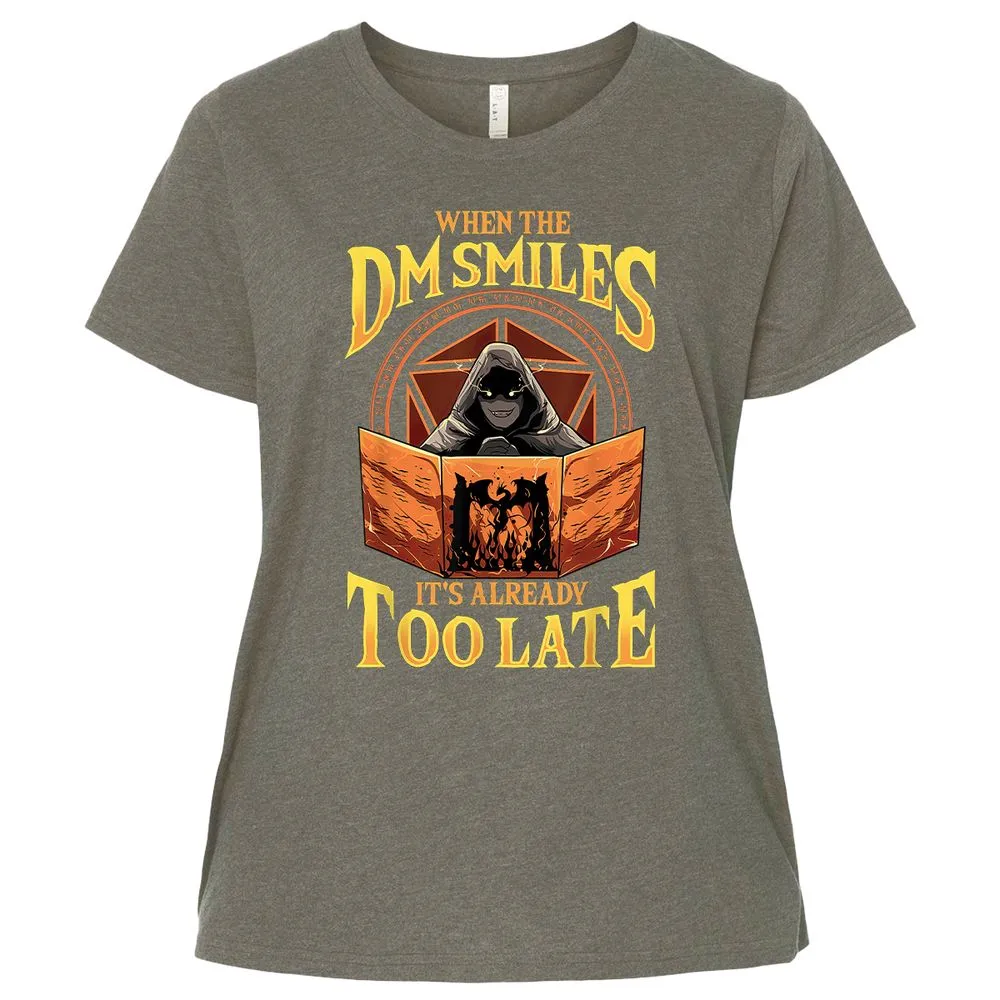 When The Dm Smiles Its Already Too Late Ladies Curvy Jersey - Bamboo Blackout - 2