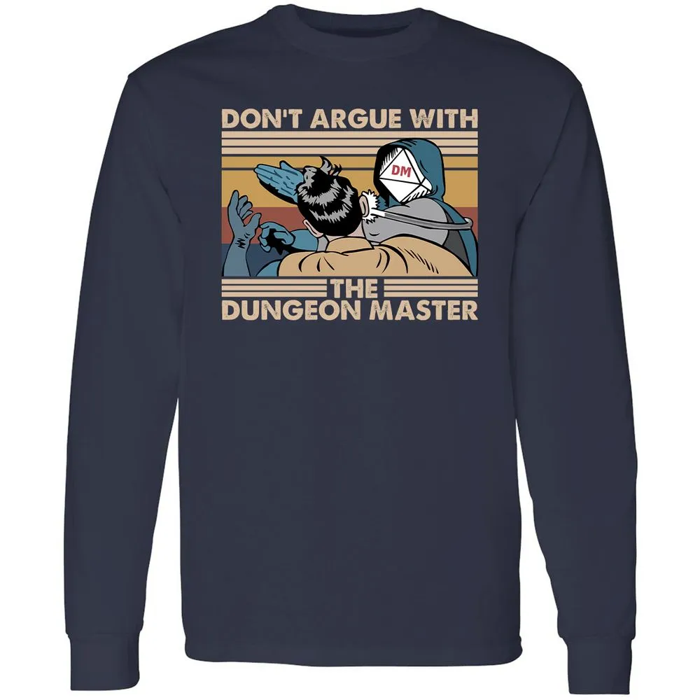 Don't Argue With The DM Long Sleeve T-Shirt - Navy - 2