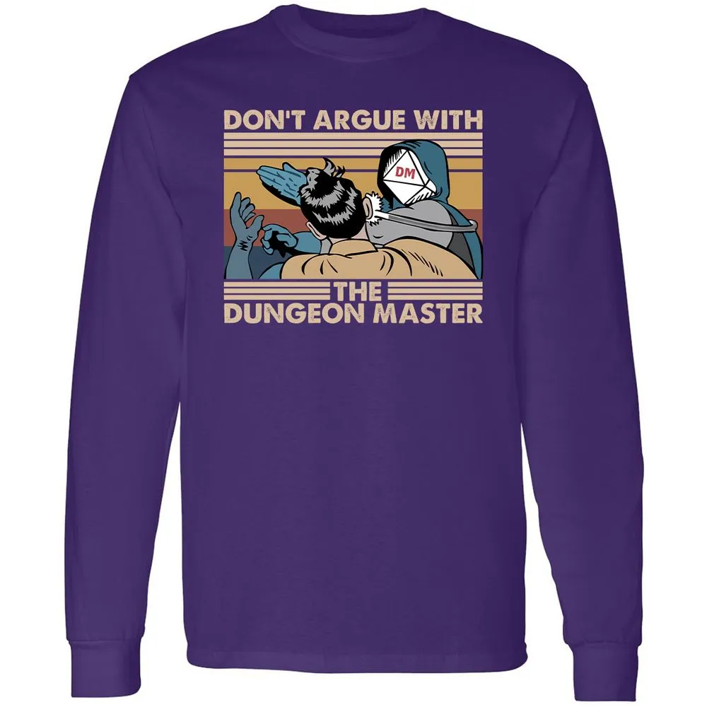 Don't Argue With The DM Long Sleeve T-Shirt - Purple - 13
