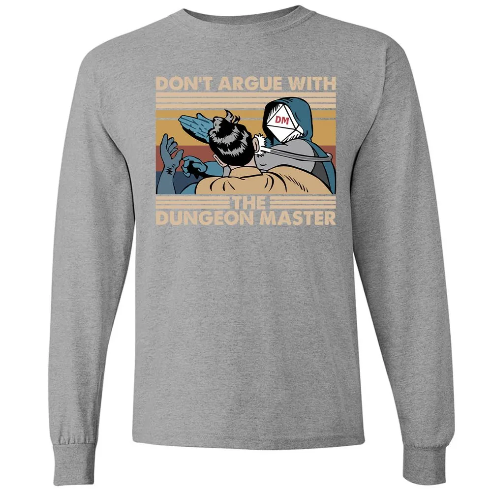 Don't Argue With The DM Long Sleeve T-Shirt - Graphite Heather - 6