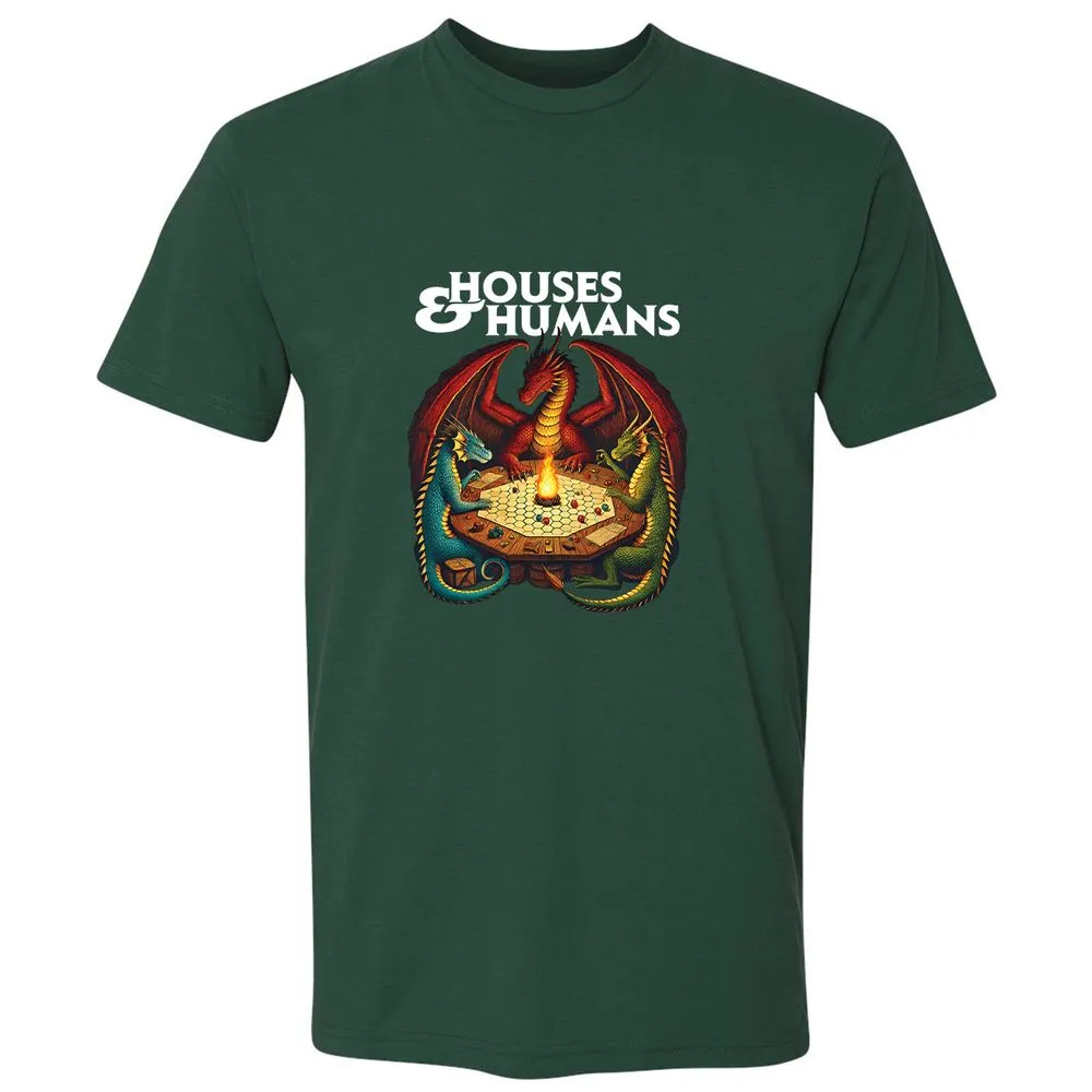 Houses & Humans Premium Unisex T-Shirt - Forest Green - 13
