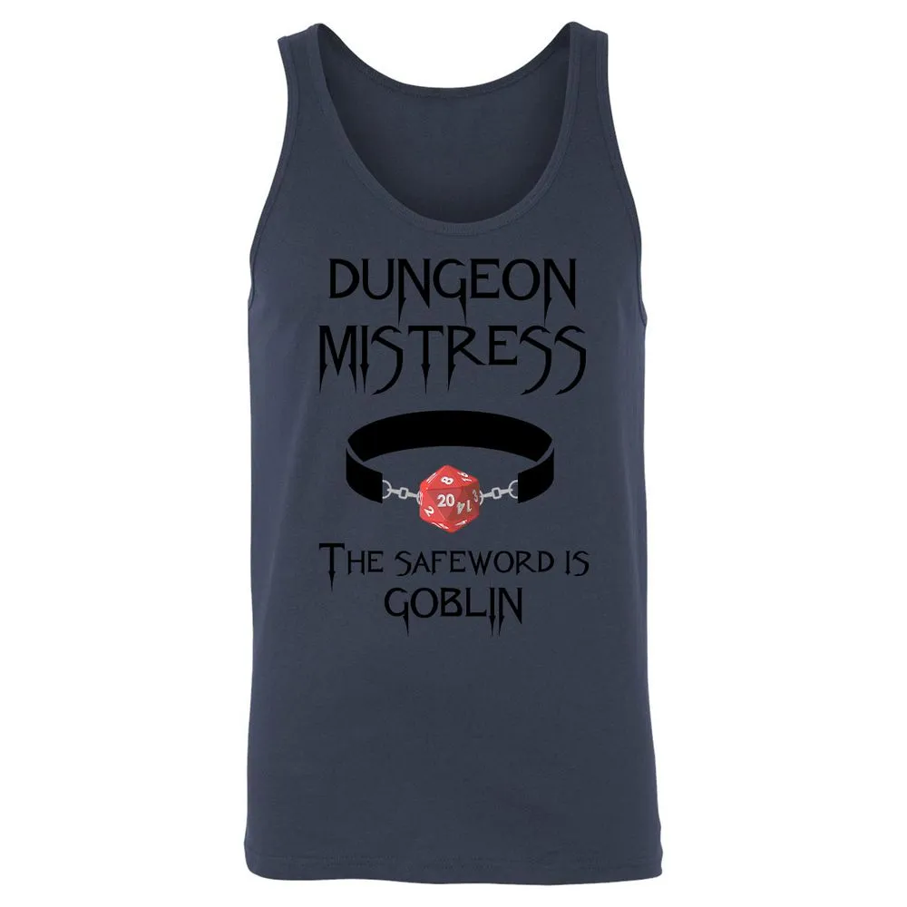 Dungeon Mistress Unisex Jersey Tank - Navy - 8