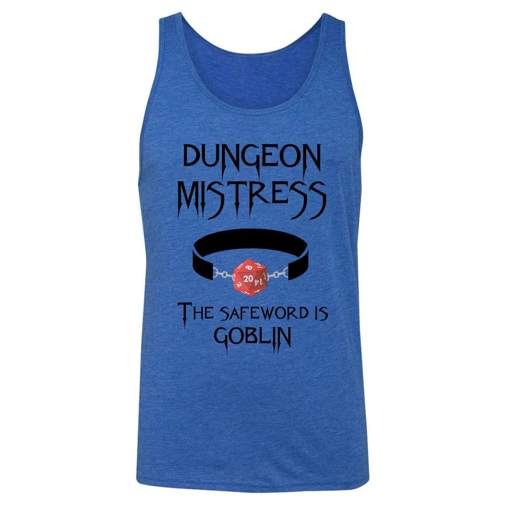 Dungeon Mistress Unisex Jersey Tank - True Royal Triblend - 12