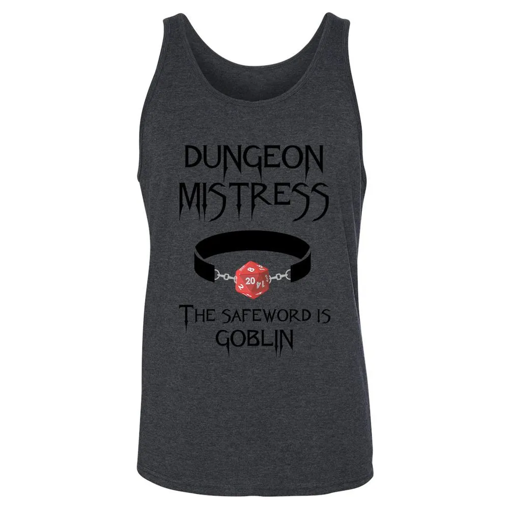 Dungeon Mistress Unisex Jersey Tank - Dark Grey Heather - 6