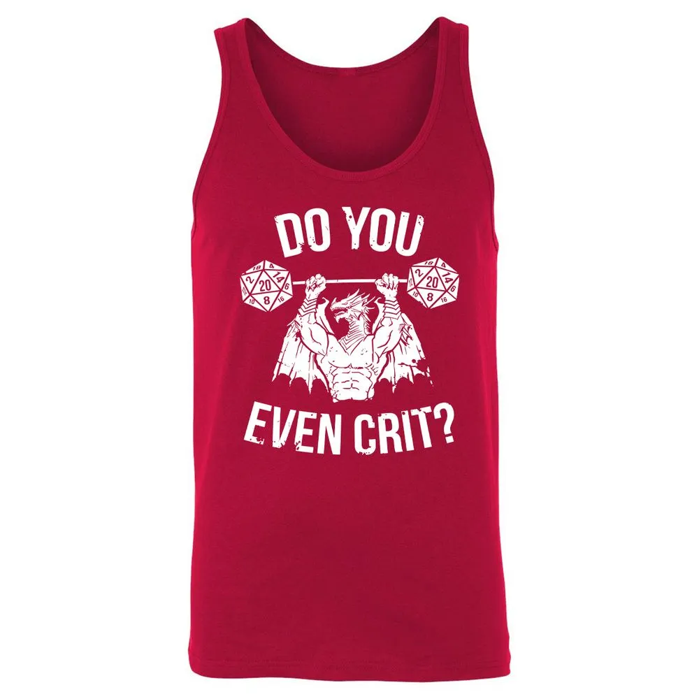 Do You Even Crit Unisex Jersey Tank - Red - 11