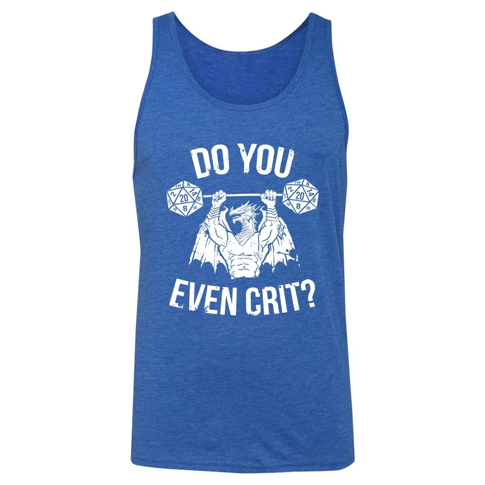 Do You Even Crit Unisex Jersey Tank - True Royal Triblend - 12