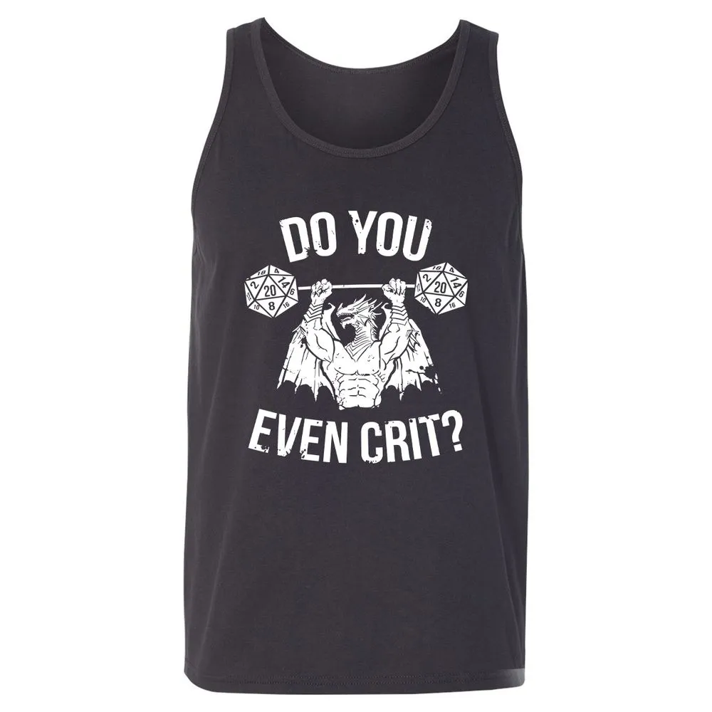 Do You Even Crit Unisex Jersey Tank - Dark Grey - 7