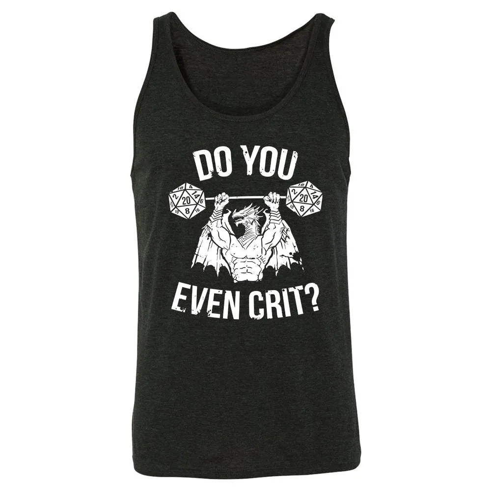 Do You Even Crit Unisex Jersey Tank - Charcoal Black Triblend - 5