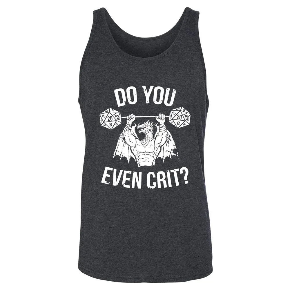 Do You Even Crit Unisex Jersey Tank - Dark Grey Heather - 6