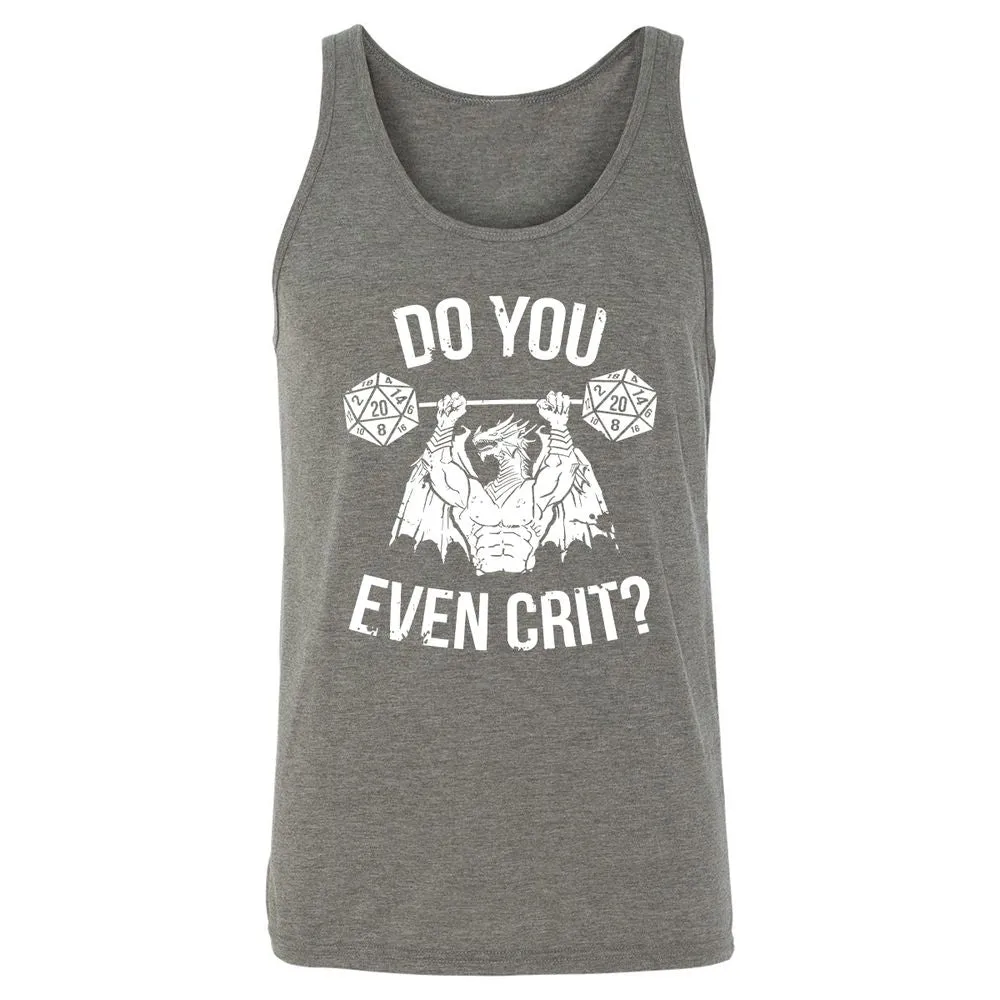 Do You Even Crit Unisex Jersey Tank - Grey Triblend - 8