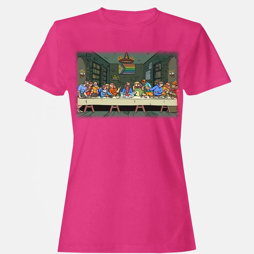 DnD Characters Pride Themed The Last Supper Shirt Women's T-Shirt - Heliconia - 6
