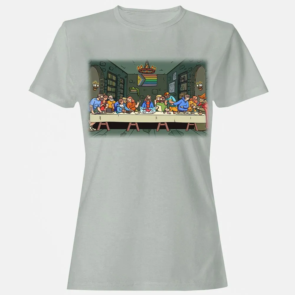 DnD Characters Pride Themed The Last Supper Shirt Women's T-Shirt - Ash - 2
