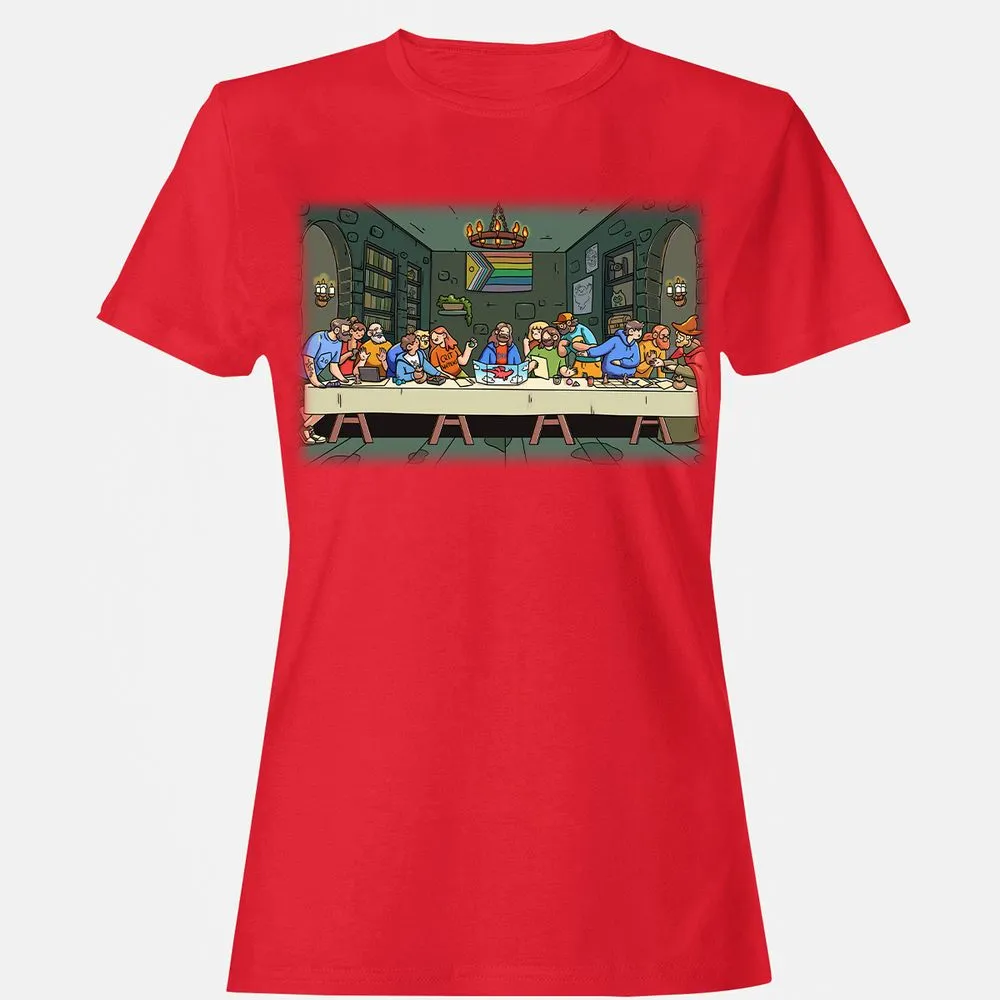 DnD Characters Pride Themed The Last Supper Shirt Women's T-Shirt - Red - 13