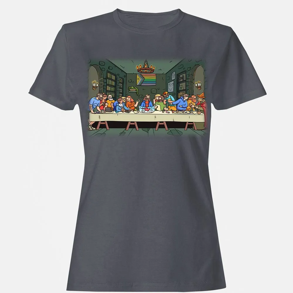 DnD Characters Pride Themed The Last Supper Shirt Women's T-Shirt - Dark Heather - 5