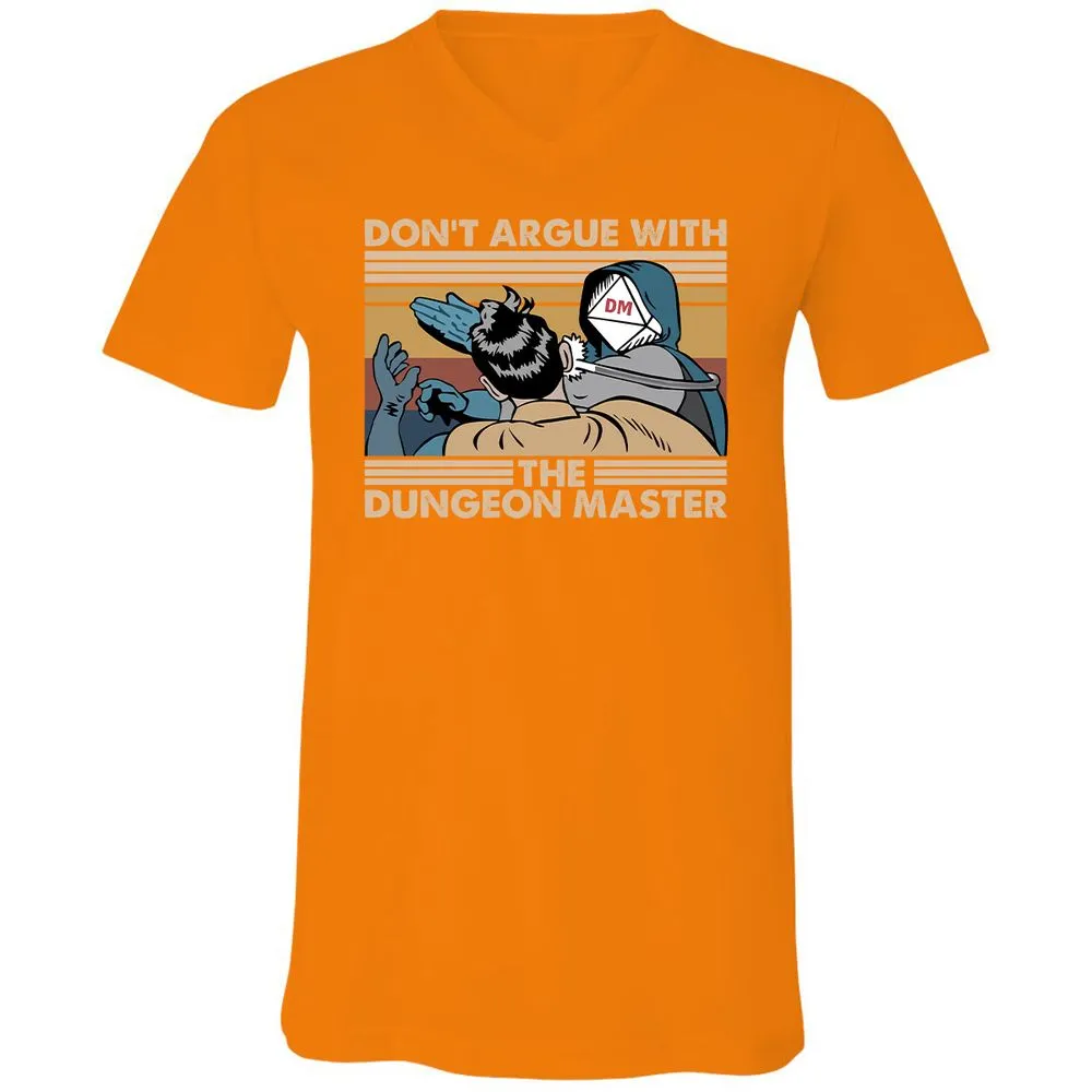 Don't Argue With The DM Unisex V-Neck T-Shirt - Orange - 11