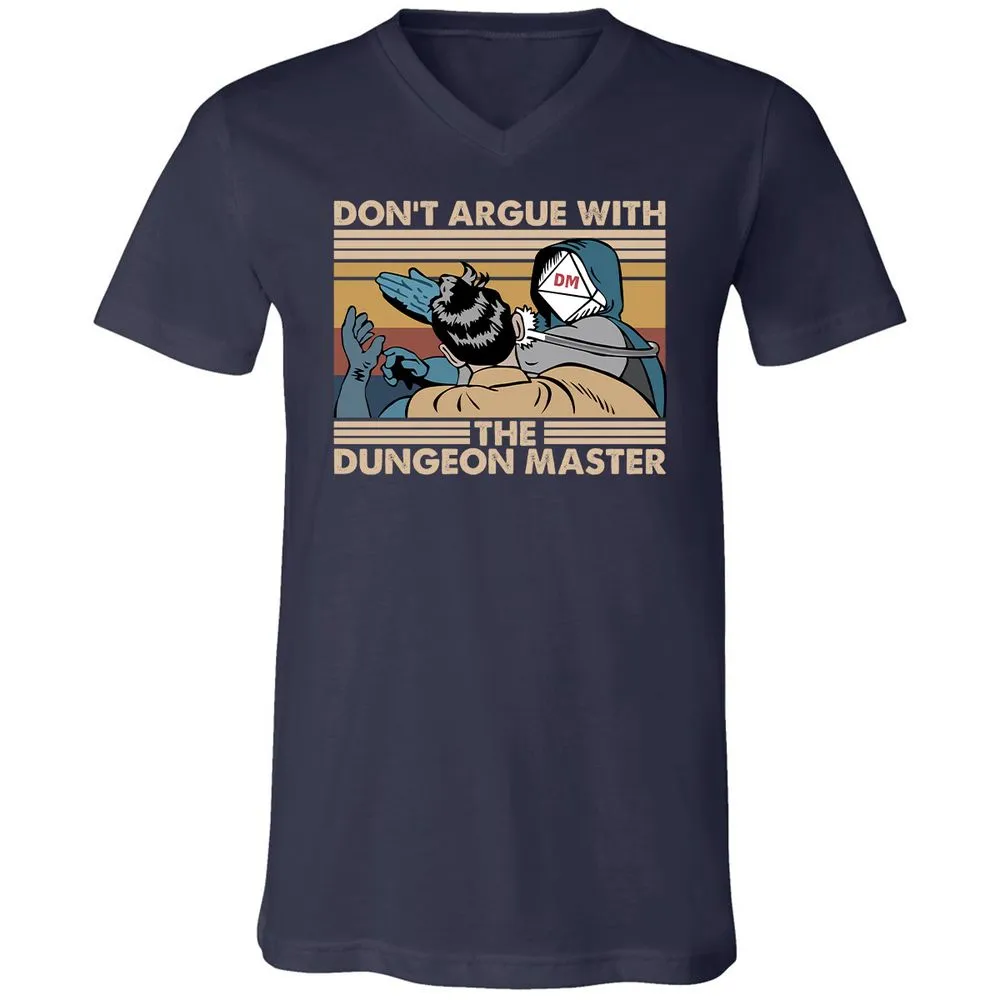 Don't Argue With The DM Unisex V-Neck T-Shirt - Navy - 2