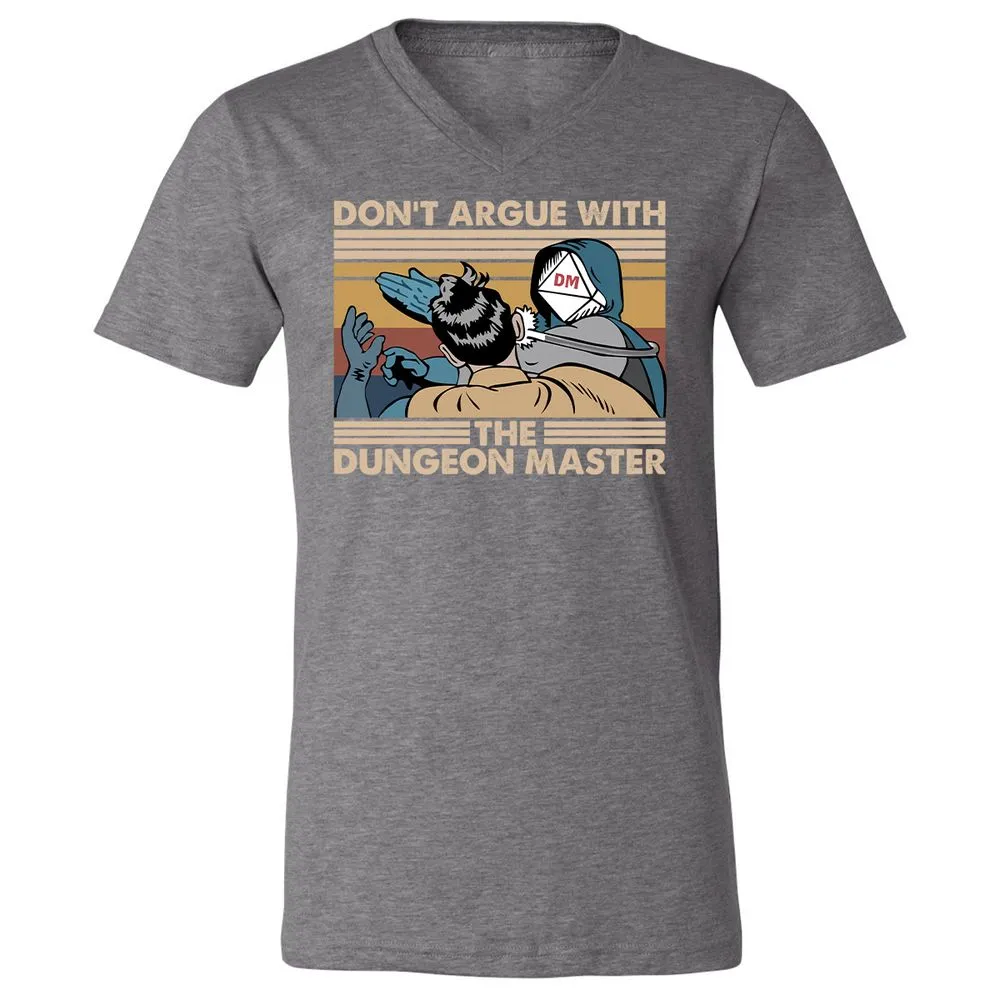 Don't Argue With The DM Unisex V-Neck T-Shirt - Deep Heather - 13