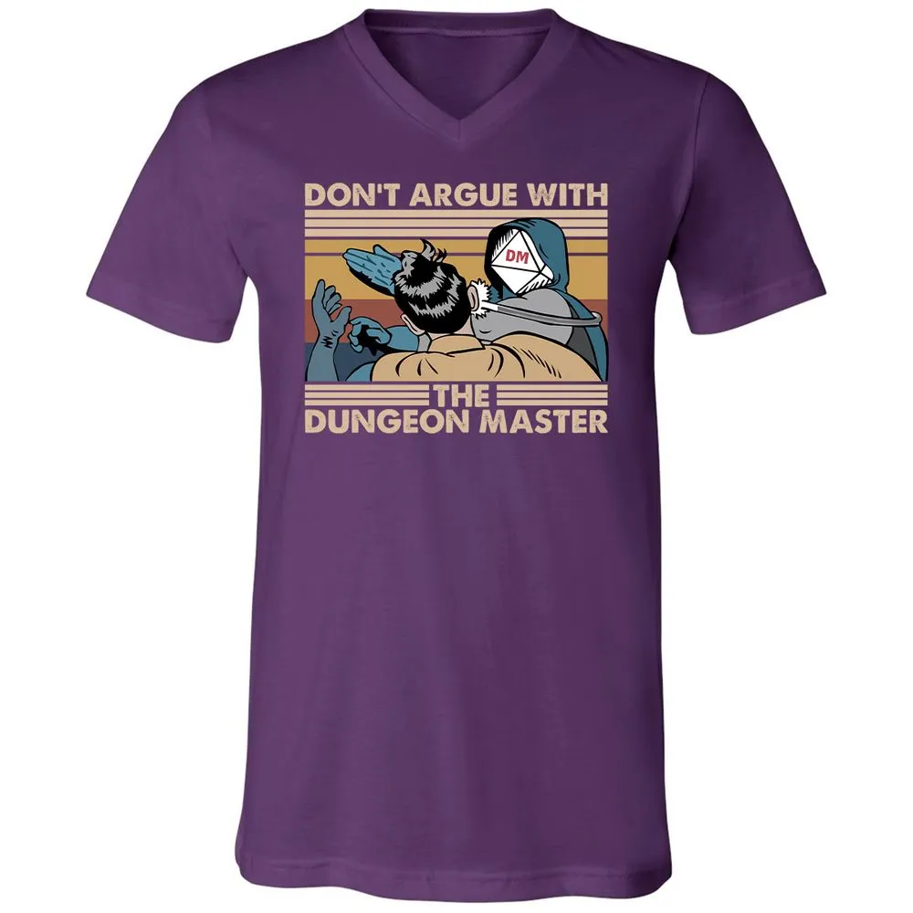 Don't Argue With The DM Unisex V-Neck T-Shirt - Team Purple - 9