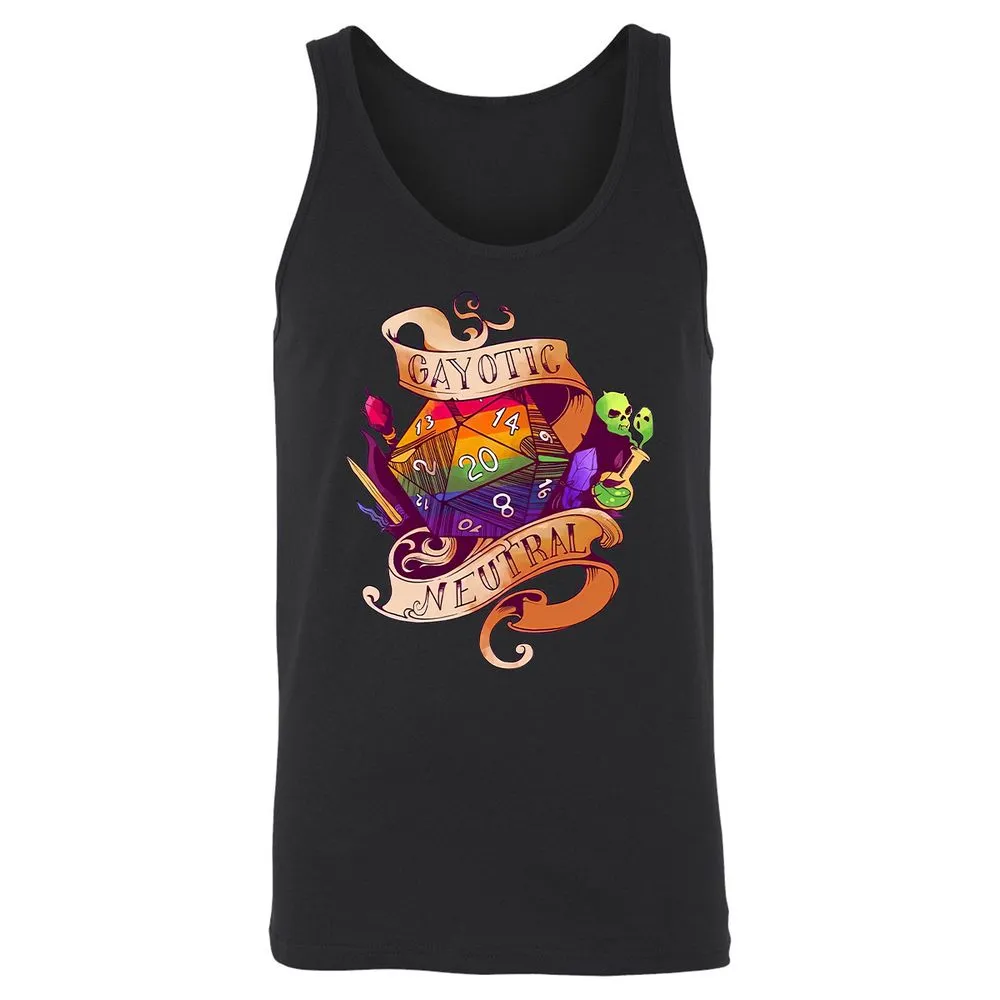Gayotic Neutral Unisex Jersey Tank - Black - 14