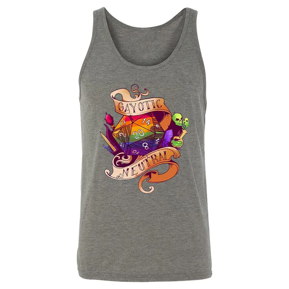 Gayotic Neutral Unisex Jersey Tank - Grey Triblend - 2