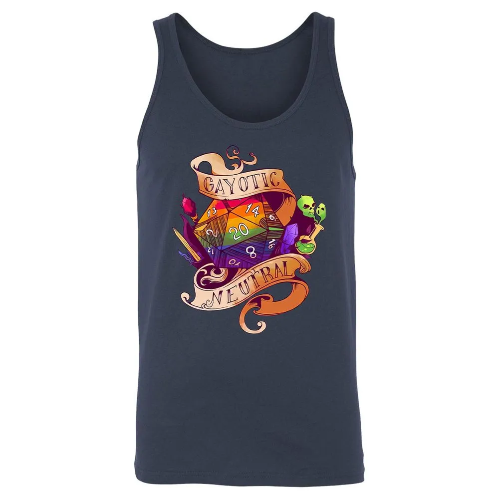 Gayotic Neutral Unisex Jersey Tank - Navy - 8