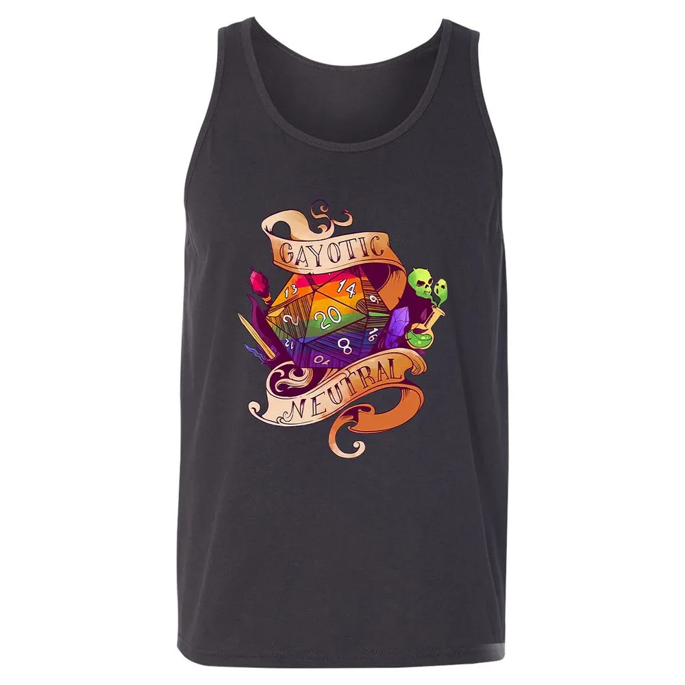 Gayotic Neutral Unisex Jersey Tank - Dark Grey - 7
