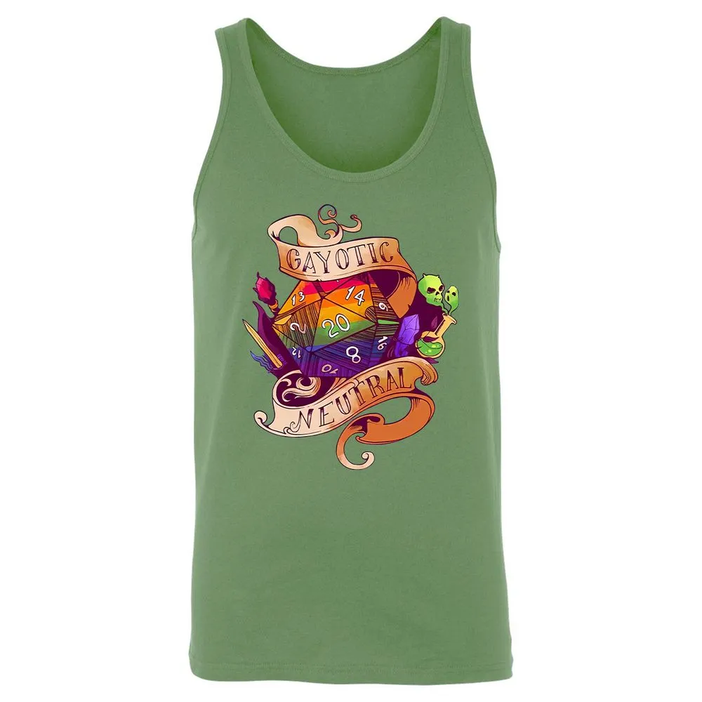 Gayotic Neutral Unisex Jersey Tank - Leaf - 10