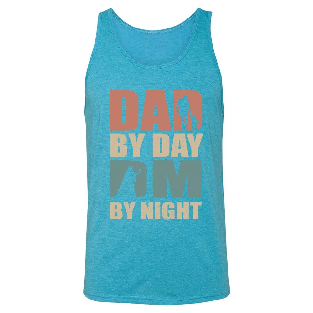 Dad By Day DM By Night - Aqua Triblend - 3