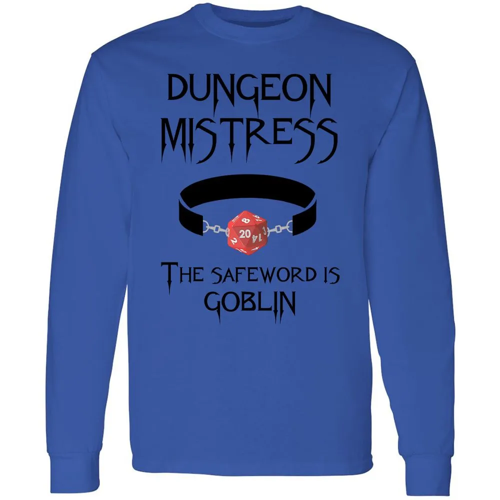 Dungeon Mistress Long Sleeve T-Shirt - Royal - 4