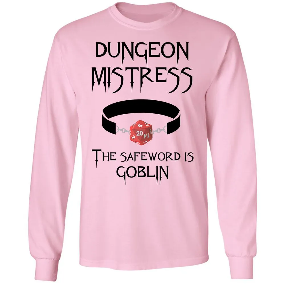 Dungeon Mistress Long Sleeve T-Shirt - Light Pink - 3