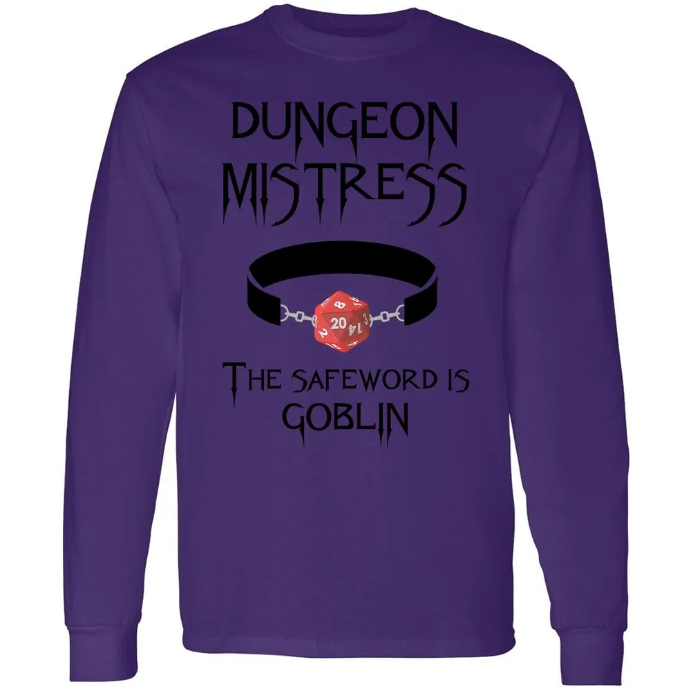 Dungeon Mistress Long Sleeve T-Shirt - Purple - 13