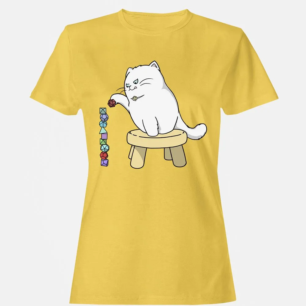 Cat Stacking Dice Women's T-Shirt - Daisy - 4