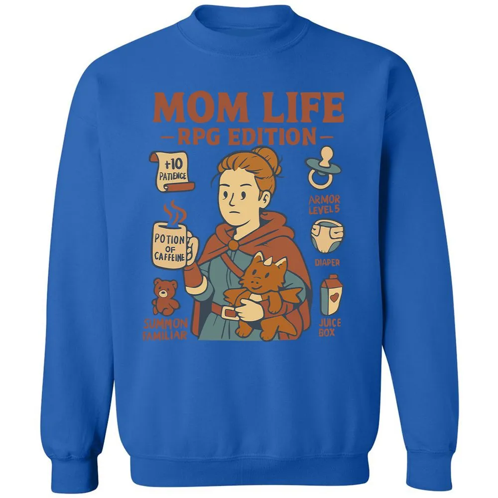Mom Life RPG Edition Classic Unisex Sweatshirt - Royal - 9