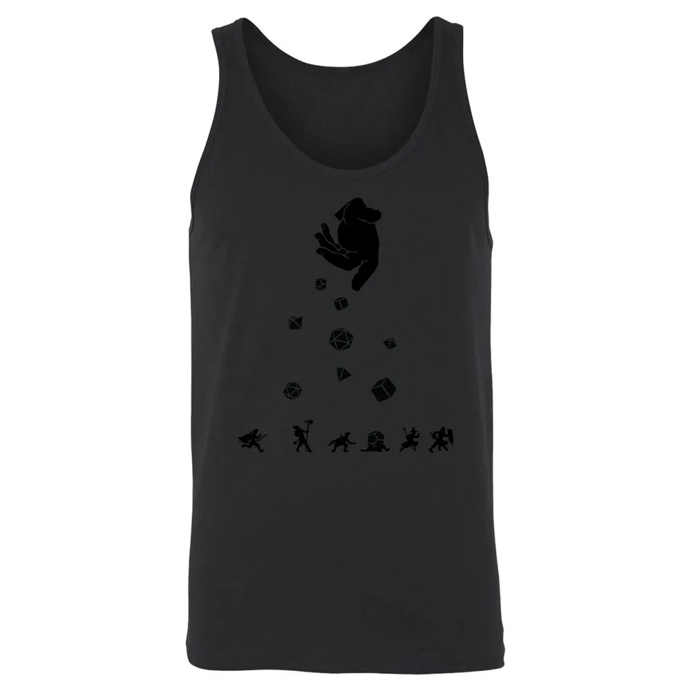 Rocks Fall, Everyone Dice Unisex Jersey Tank - Black - 14