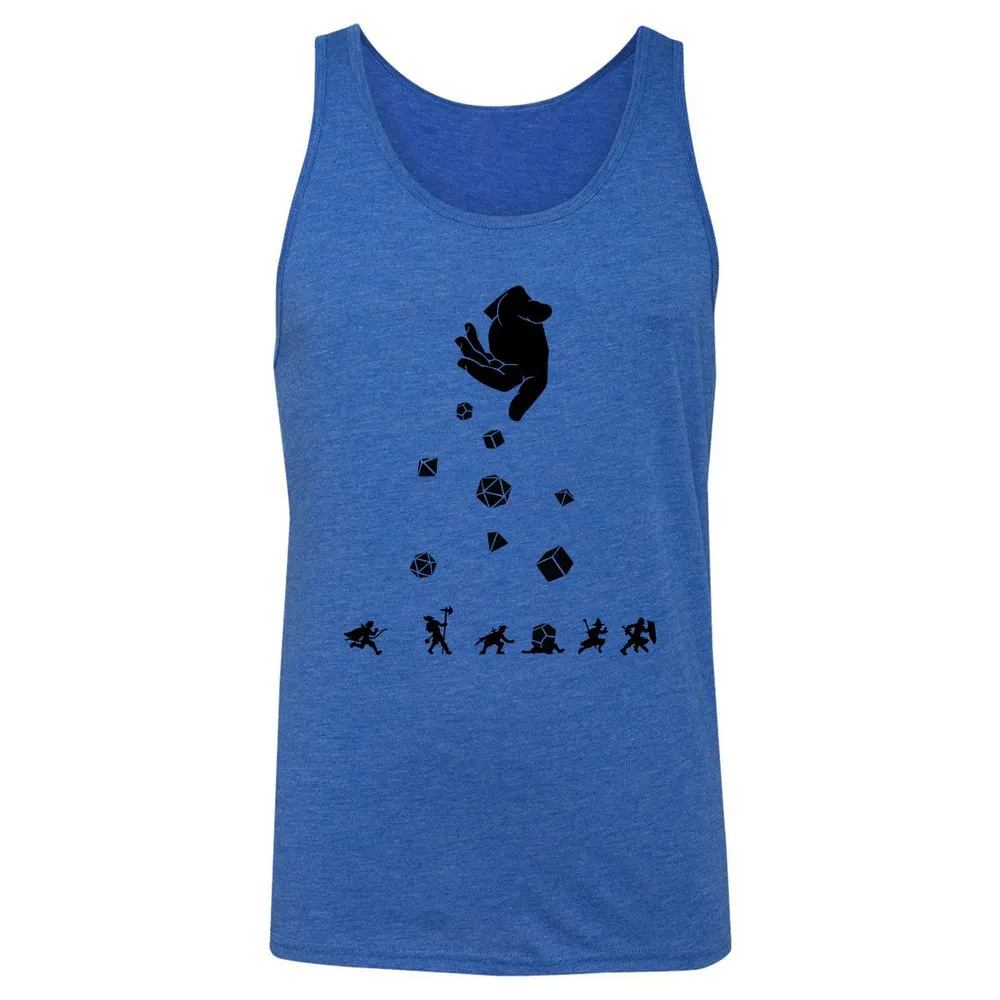 Rocks Fall, Everyone Dice Unisex Jersey Tank - True Royal Triblend - 12