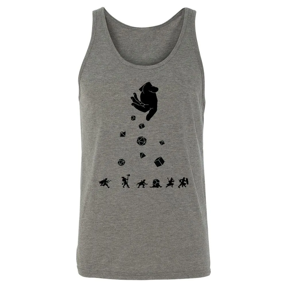 Rocks Fall, Everyone Dice Unisex Jersey Tank - Grey Triblend - 2