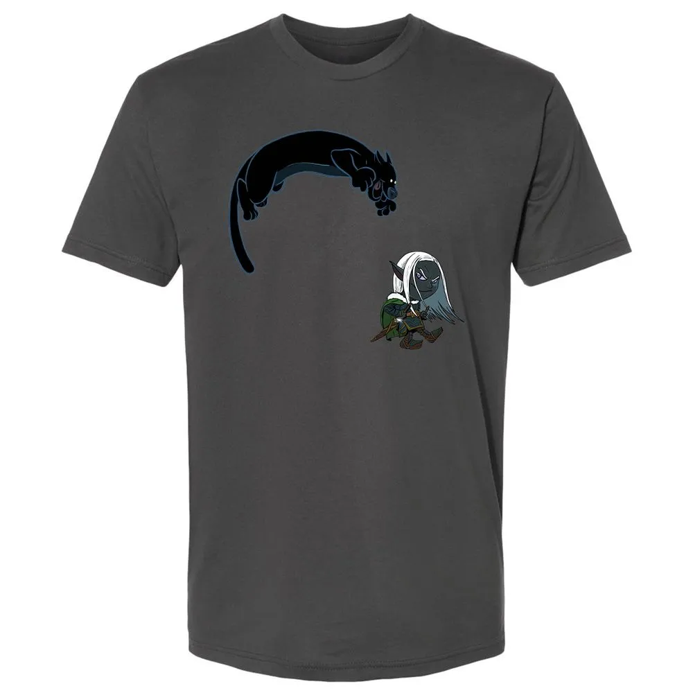 Drizzt And Guenhwyvar Premium Unisex T-Shirt - Heavy Metal - 8