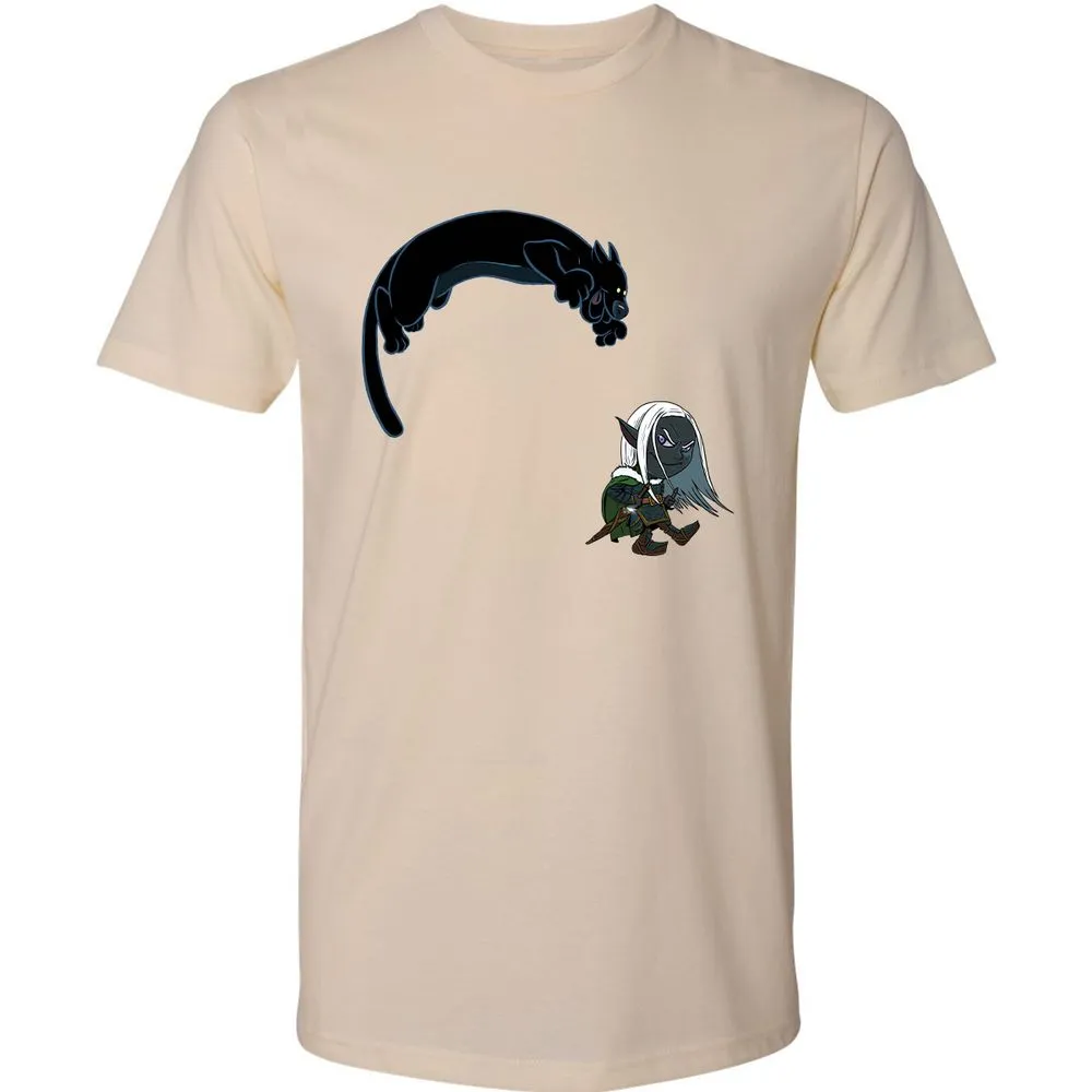 Drizzt And Guenhwyvar Premium Unisex T-Shirt - Cream - 2