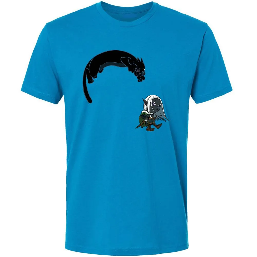 Drizzt And Guenhwyvar Premium Unisex T-Shirt - Turquoise - 4