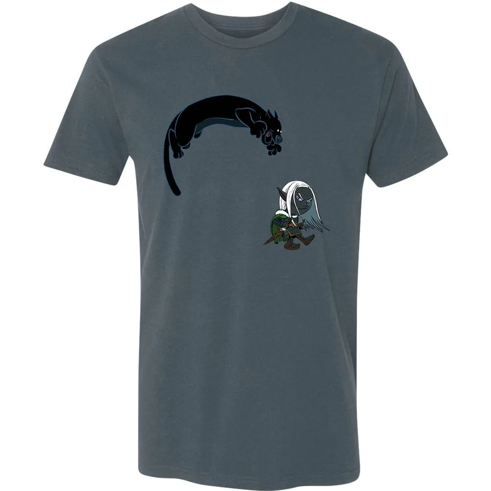 Drizzt And Guenhwyvar Premium Unisex T-Shirt - Indigo - 15